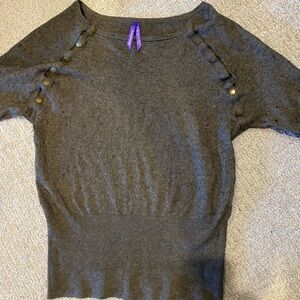 Brown Seraphine Button-Detail Women's Nursing Sweater